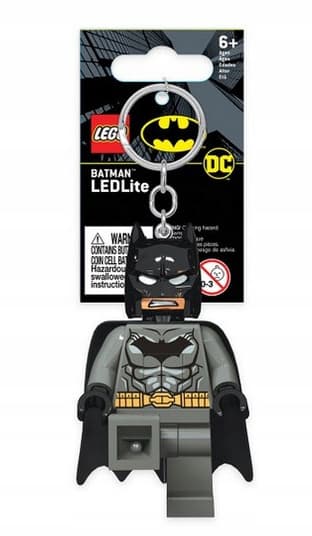 LEGO DC Super Heroes Batman grey LED torch keyring