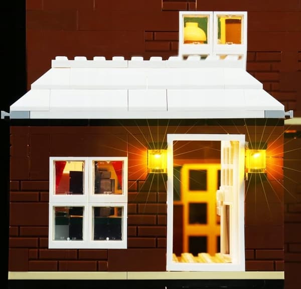 LED lighting set for Home Alone building blocks 21330