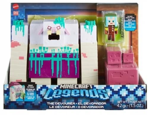 MINECRAFT LARGE LEGENDS SET: Slime Devastator and Guardian – 2x figures HNC08