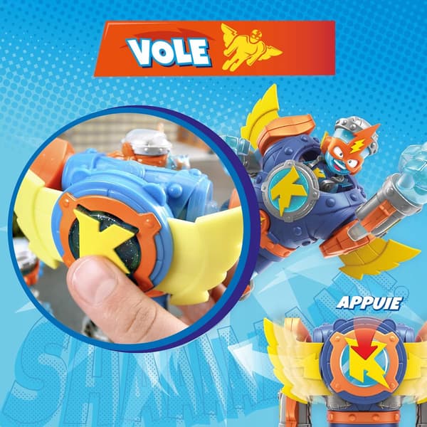 ARTICULATED ROBOT SET WITH FIGURES AND ACTION ACCESSORIES