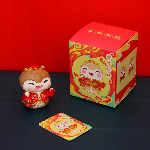 4 Chinese New Year mini snake figurines – a sturdy, creative snake statue