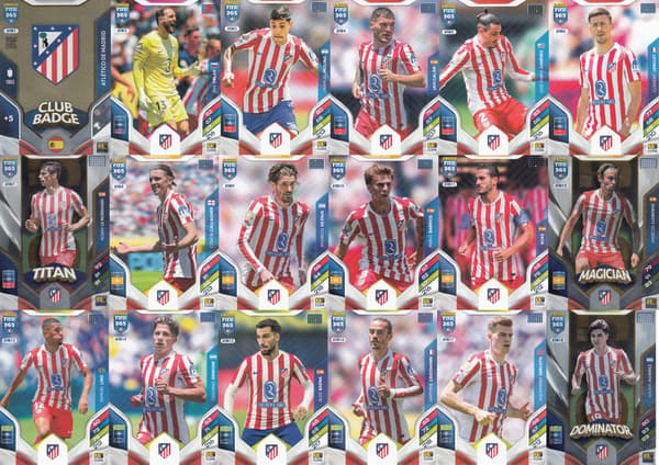 Fifa 365 2026 Panini Atlético de Madrid ATM1 – ATM18 Complete Set