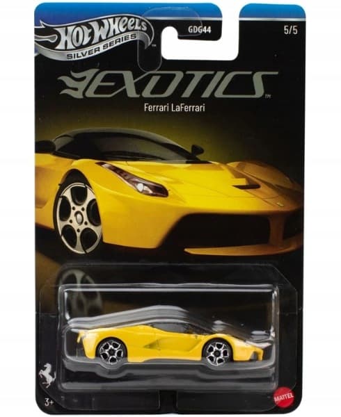 Hot Wheels Silver Series Ferrari LaFerrari Yellow EXOTICS (5/5)