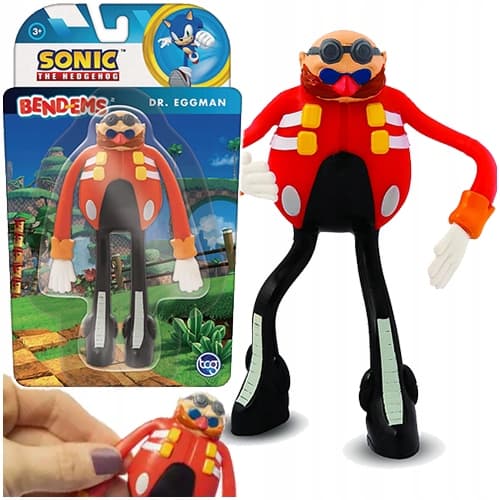 SONIC THE HEDGEHOG DR EGGMAN BENDEMS FLEXIBLE ARTICULATED FIGURINE