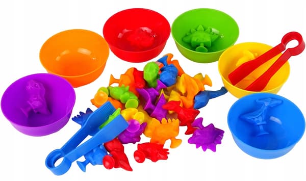 MEGA DINOSAUR TUBE FOR LEARNING COLOURS AND NUMBERS