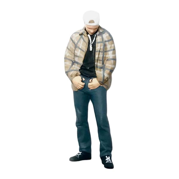 1:64 Figure People Model Delicate Hand-Painted Realistic Role-Play Coffee