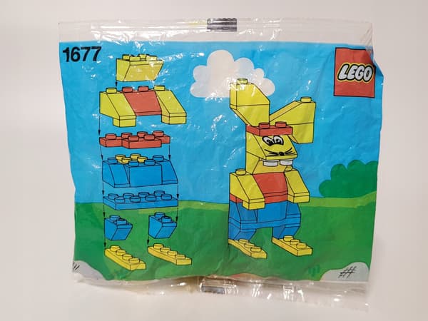 1677 Lego Basic Easter Bunny polybag Classic MISB 1990