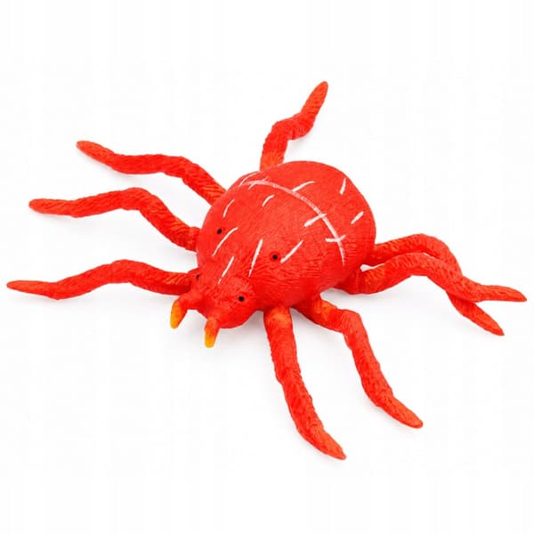 Red Spider – Stretchable, Realistic Rubber Figurine – 12 cm