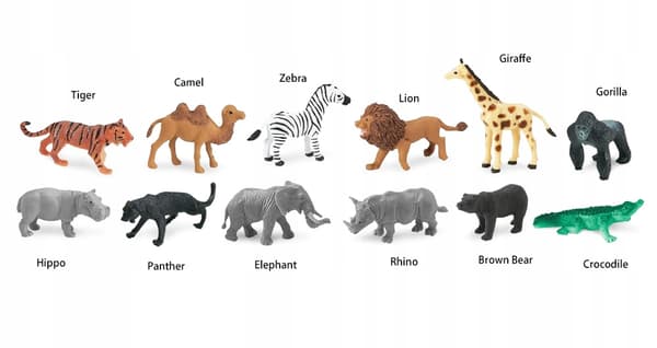 SAFARI LTD SAFARI figurine set: elephant, giraffe, lion