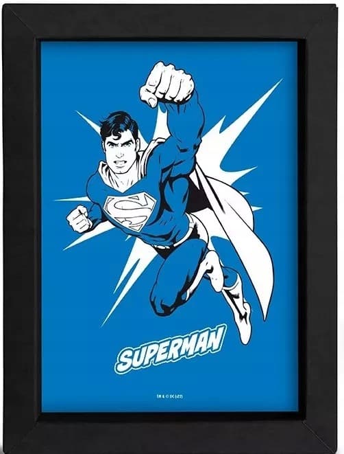 DC Comics. Framed print, 15x20 cm, Superman.