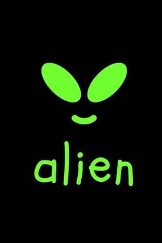 Alien journal, notebook: Greene alien journal_6x9_120 pages_no bleed, white p
