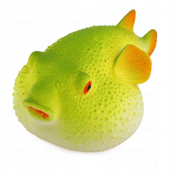 Rubber Blowfish – Stretchable, Realistic Ocean Fish Figurine, 12cm