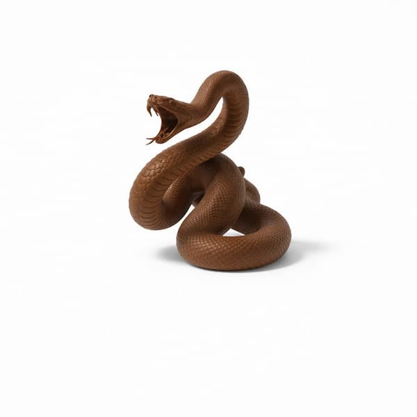 ATTACKING SNAKE FIGURINE – TABLE TOP GAME DECORATION – MANY COLOURS