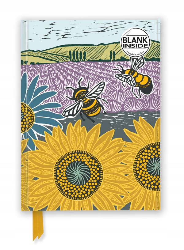 Kate Heiss: Sunflower Fields (Foiled Blank Journal) Flame Tree Studio