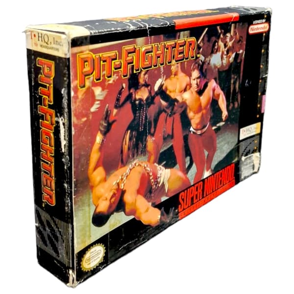 Pit-Fighter Super Nintendo SNES Pit Fighter fighting game complete box set