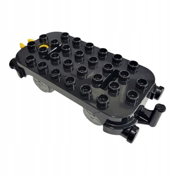 LS NEW LEGO DUPLO TRAIN SET – BLACK WAGON Black CHASSIS WITH MOVABLE COUPLING