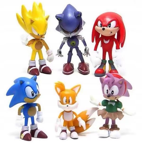 Sonic and Friends Figurines – Set of 6