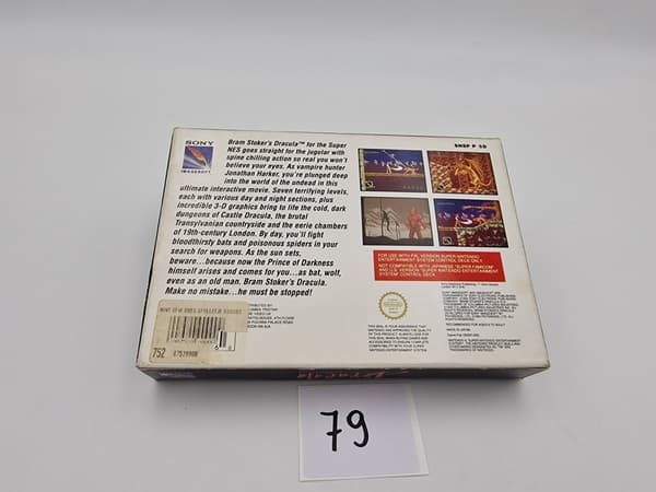 NINTENDO SNES BRAM STOKER’S DRACULA