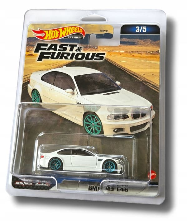 Hot Wheels Premium BMW M3 E46 + PROTECTOR - FAST & FURIOUS 1:64