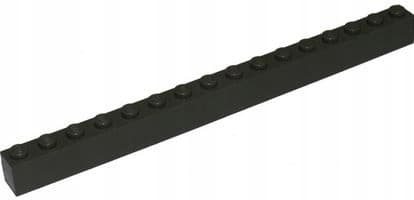 LEGO 1x16 BEAM – BLACK NO. 2465 – 1 PC.