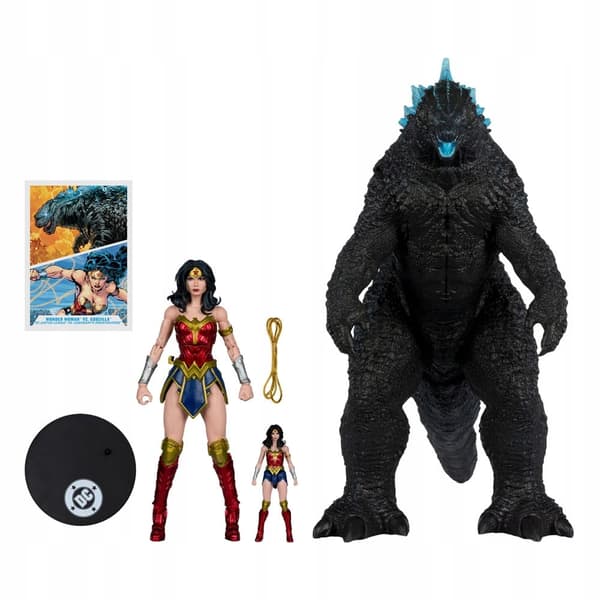 DC Multiverse Wonder Woman vs Godzilla Action Figures, 18 cm, McFarlane To