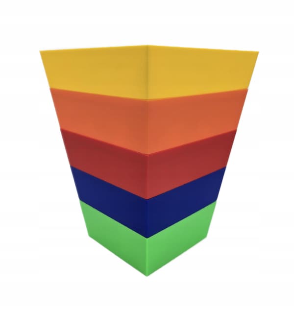 Colourful Building Block Sorter – a stackable container for sorting building blocks
