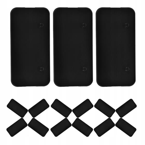 20 black plastic stands for action figures for a collector’s display case