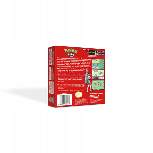 Pokémon FireRed Reproduction of Packaging + Insert