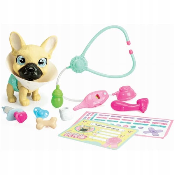 SIMBA PAMPER PETZ BULLDOG VET SET – INTERACTIVE TOY THAT DRINKS AND URINATES