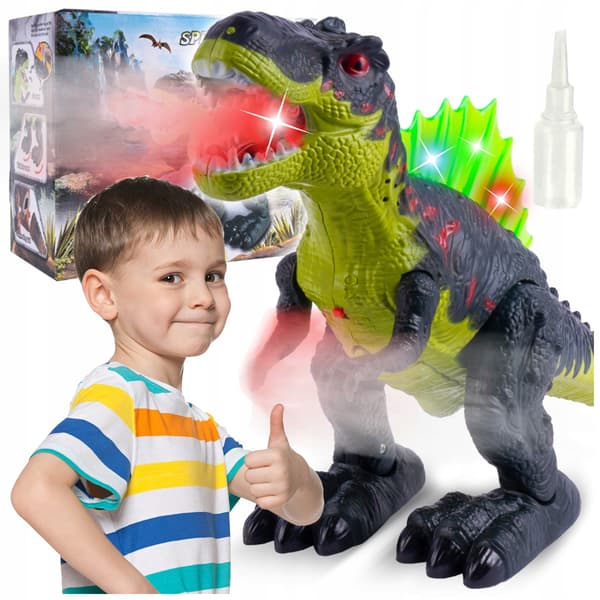 Interactive Robot Dinosaur: Walks, Breathes Smoke and Glows – A Toy for a Present