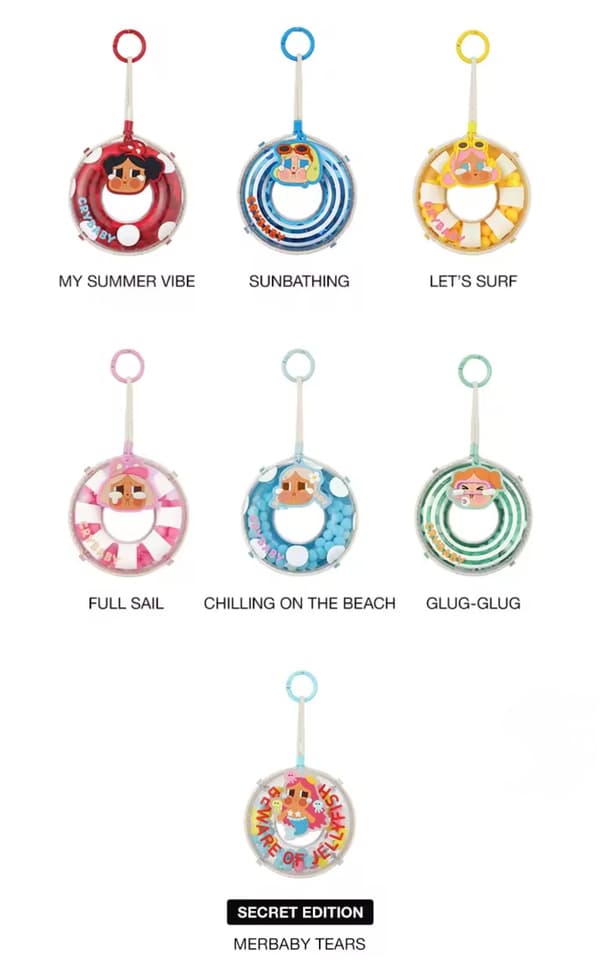 POP MART CRYBABY Vacation Mode On Blind Box Keyring – ORIGINAL