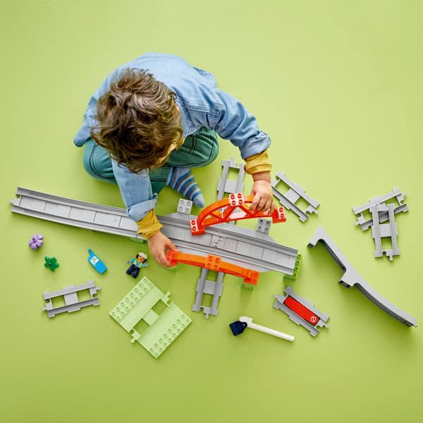 LEGO DUPLO 10426 Railway Bridge and Tracks – Expansion Set + Bag