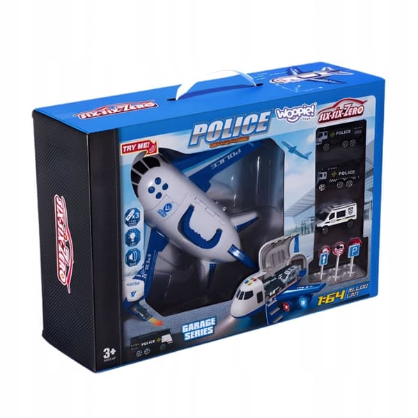 FOLDING POLICE TOY PLANE
