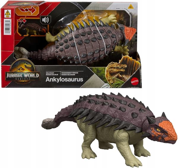 DINOSAUR FIGURINE WITH A ROAR AND MULTIDIRECTIONAL ATTACK FOR CHILDREN TO PLAY WITH