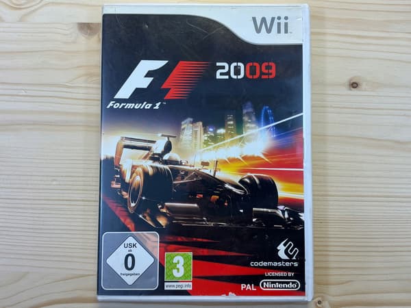 F1 2009 FORMULA 1 disc – very good+ condition, complete set for NINTENDO WII