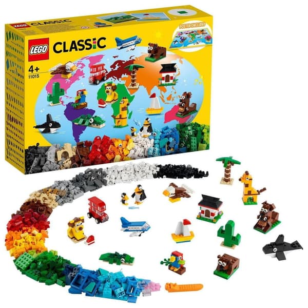 LEGO CLASSIC Animals, Plants, Objects and a Map – Around the World – 11015