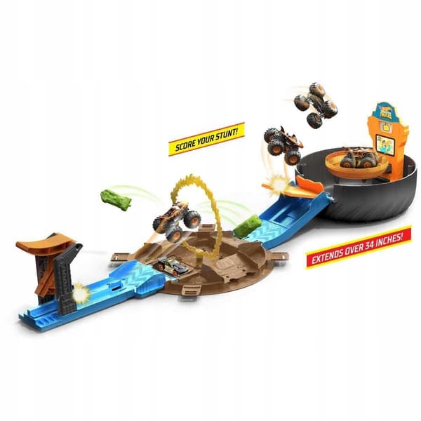 Hot Wheels Monster Trucks Stunt Set Tyres