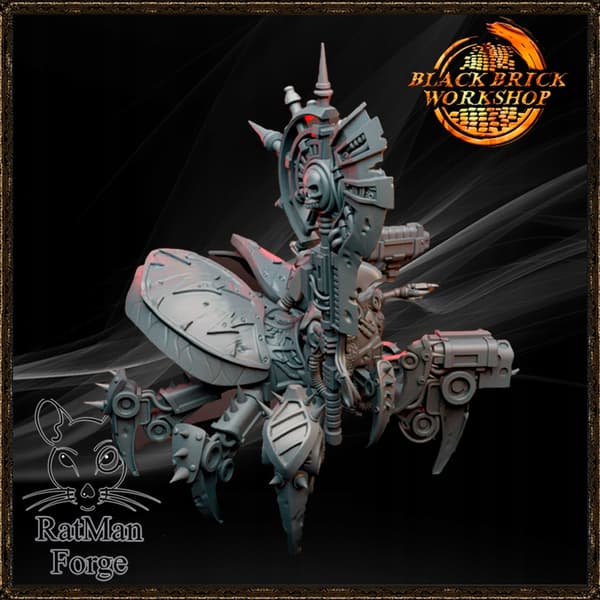 Fallen Mech |RatMan Forge| – Proxy model for board games/D&D/GURPS