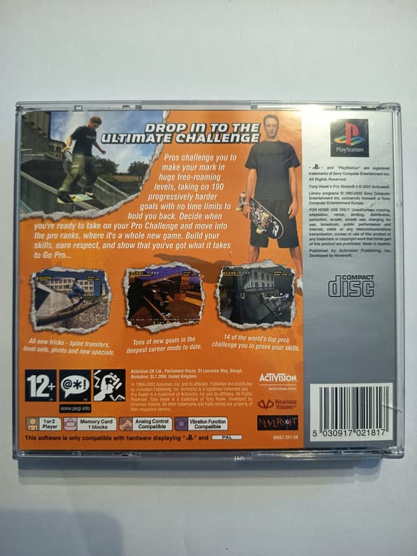 TONY HAWK'S PRO SKATER 4 PSX (English version, complete set)