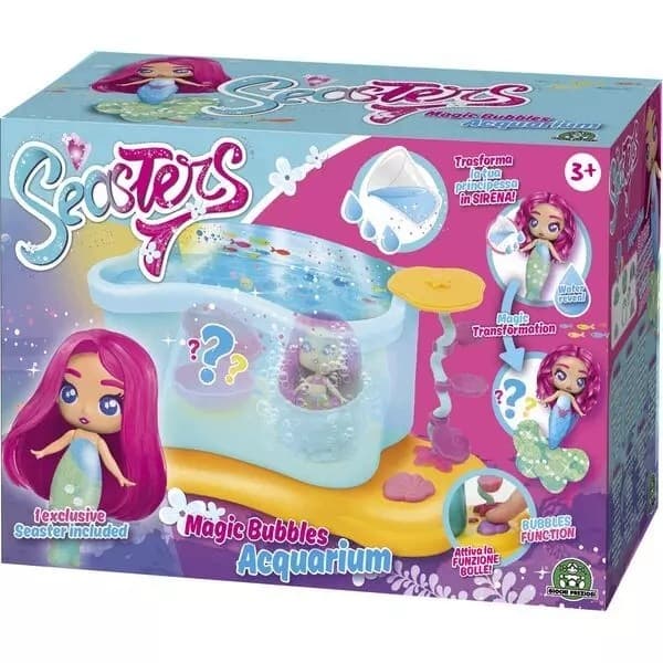 Seasters: Surprise toy set featuring a mermaid’s aquarium with bubbles