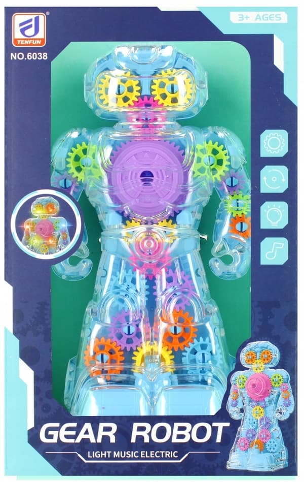 COLOURFUL ROBOT WITH TURBINES for children – MEGA CREATIVE INTERACTIVE ROBOT TOY