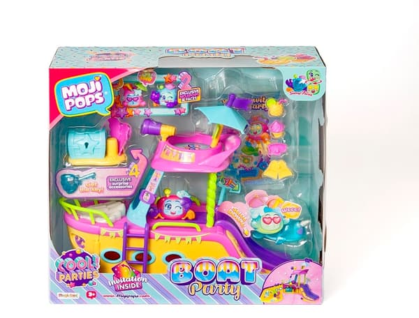 MOJIPOPS MAGIC BOX BOAT PARTY MAGIC SET WITH 2 CHILDREN’S SHIP FIGURINES