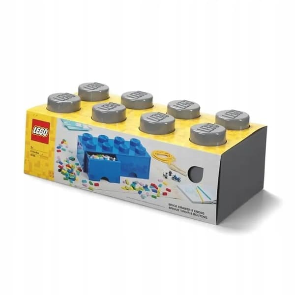 LEGO 2-Drawer Container for Bricks, 8, Dark Grey, 50cm, NHG