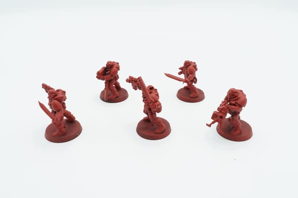 Warhammer 40K Space Marines Scouts – set of 5 plastic figures