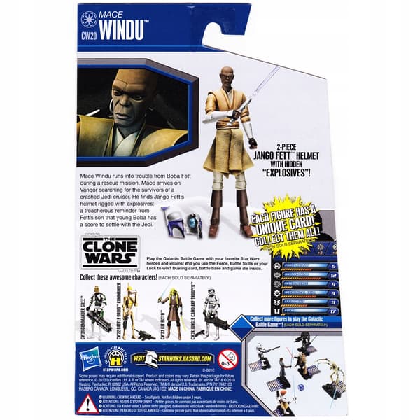 Mace Windu (Blue Package) action figure from The Clone Wars (Star Wars) series