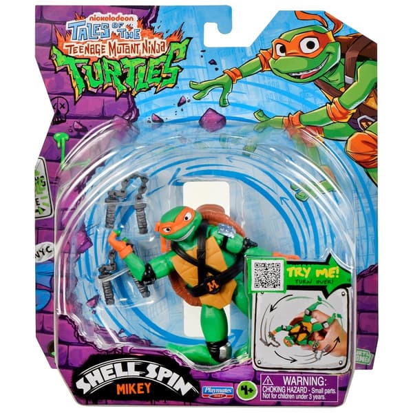 Mikey action figure with a mechanical rotating shell function – 11.5 cm series