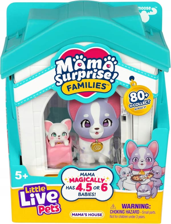 INTERACTIVE FOLD-OUT PLAY SET FOR CHILDREN WITH A MUM AND PUPPIES