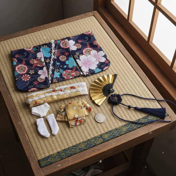 Kimono Costume Doll, Long D