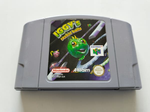 IGGY'S RECKIN BALLS N64 + NINTENDO 64 PROTECTOR * ENG