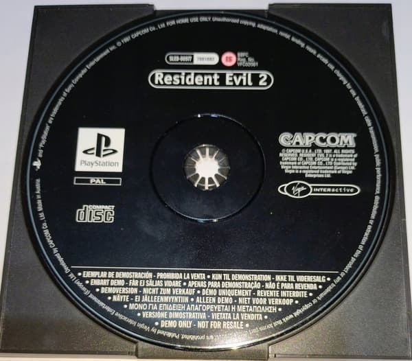 Resident Evil 2 PlayStation (PSX) DEMO DISC – READ THE DESCRIPTION!